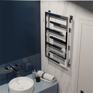 Полотенцесушитель электрический Indigo Delos DGD80-50Rt 80x50 хром